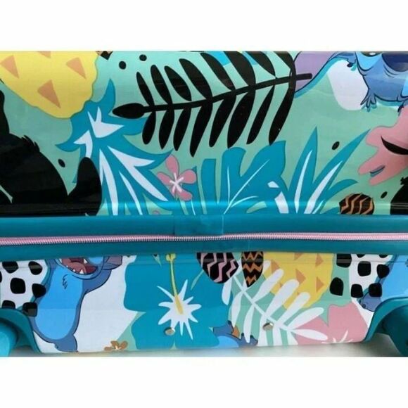 Bioworld Disney Lilo & Stitch 25” Hardside Wheeled Spinner Suitcase Luggage NEW - Picture 6 of 8